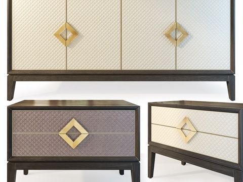  抽屉柜与洛朗梳妆台。餐边柜，n3d模型 
