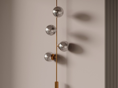  现代壁灯su模型 