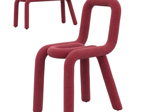  大型游戏粗犷椅与长凳3d模型 