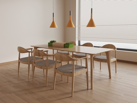  现代书桌椅su模型 