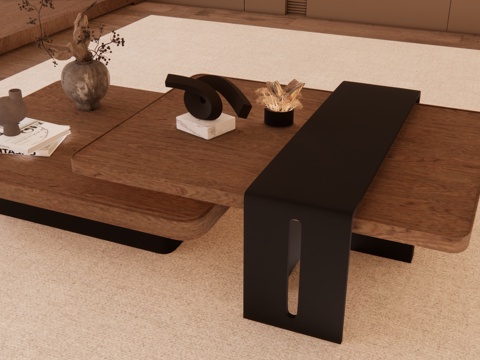 茶几 茶具 器具 小品 茶台 茶桌 茶桌椅su模型