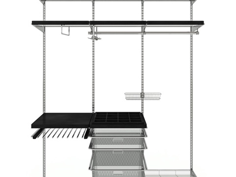  Elfa衣柜系统3d模型 