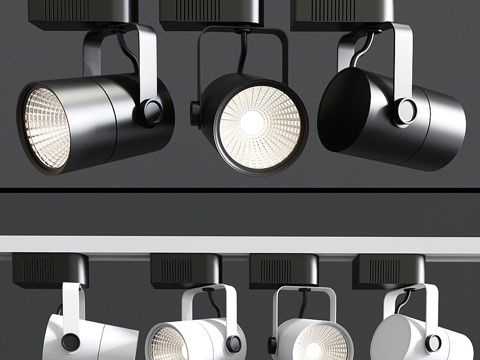  Elco照明ET528W射灯与轨道灯3d模型 