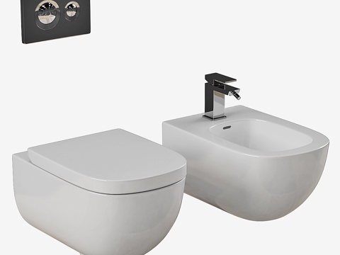  Laufen_ PALOMBA_坐浴盆_马桶_第一部分3d模型 