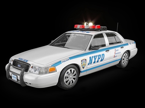 纽约警车3d模型 