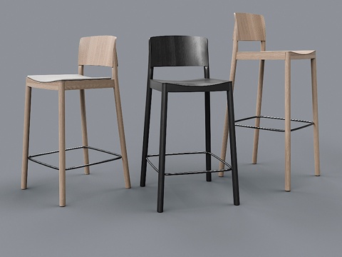  Swedese出品Grace吧凳3d模型 