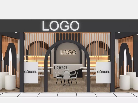  商店专卖店3d模型 