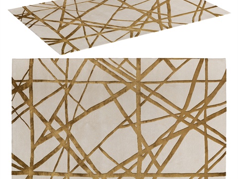  therugcompany品牌铜色沟槽地毯3d模型 