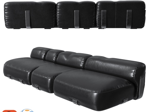  文森佐·德·科蒂斯沙发DC0705A3d模型 