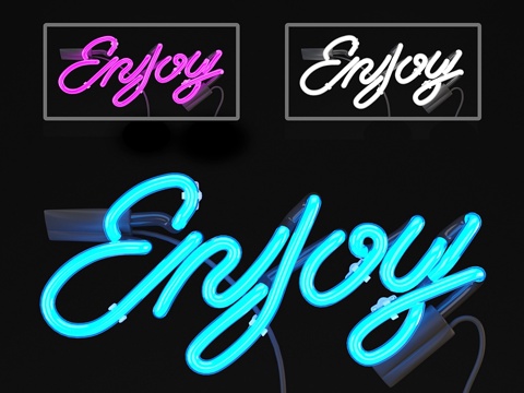  霓虹招牌 23d模型 