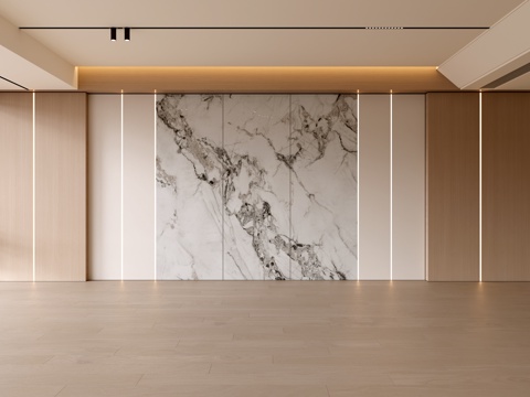 现代客厅 奶油客厅 沙发背景墙 客厅背景 奶油风背景墙su模型