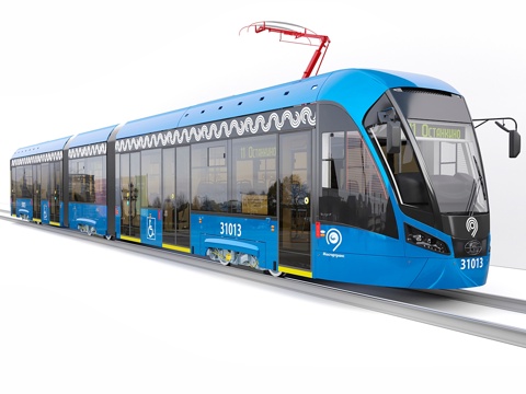  维季亚兹-M型电车3d模型 