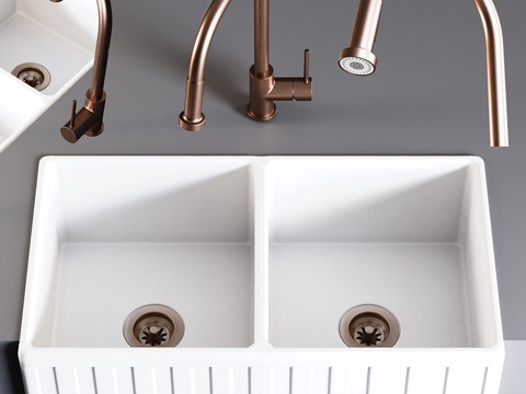  奥尔德姆水槽与罗伊登龙头3d模型 