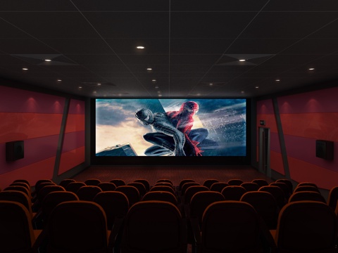  电影院 最新全套施工图 效果图合集cad施工图 