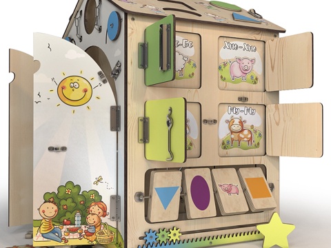  Bizhouse MAXI 40x60 cm玩具屋3d模型 