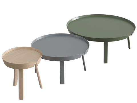  环绕咖啡桌3d模型 