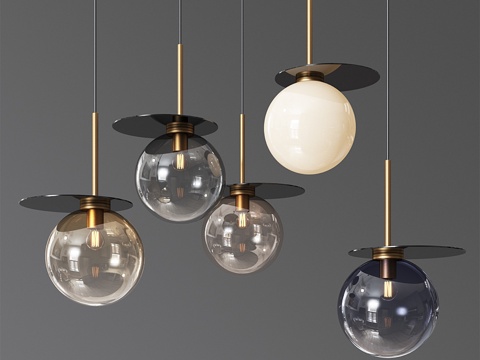  Bomma Umbra玻璃吊灯3d模型 