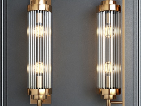  黄铜亭式吊灯3d模型 