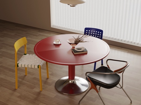 多巴胺洽谈桌椅su模型