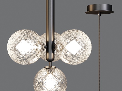  Nuura 吊灯 - Miira 4 光学款 (0304023d模型 