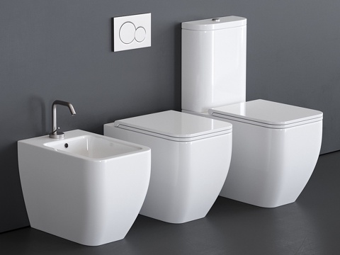  斯卡拉贝奥陶瓷 Teorema 2.0 系列马桶 art.3d模型 