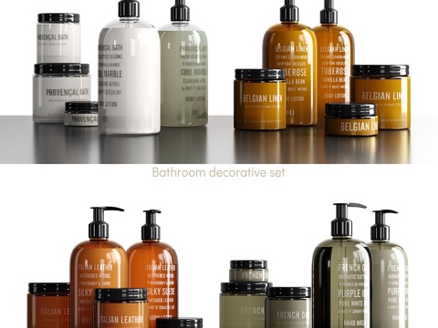  Restoration Hardware装饰套装3d模型 