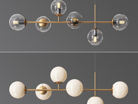  Raizer线性吊灯3d模型 