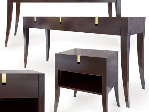  Jubilee 组合柜与梳妆台。Selva。床头柜3d模型 