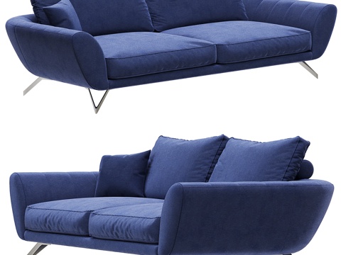  罗奇堡 CARACTERE 大型三人沙发3d模型 