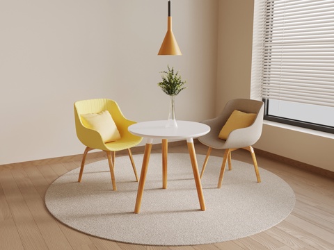 现代洽谈桌椅su模型