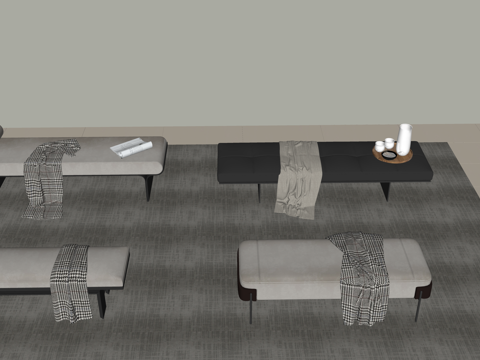 茶几 茶具 器具 小品 茶台 茶桌 茶桌椅su模型