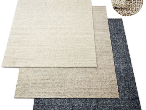  RH Bandera编织手工羊毛地毯系列3d模型 