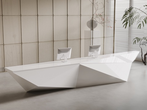  现代异型前台su模型 