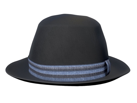  复古礼帽3d模型 