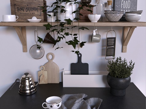  厨房套装3d模型 