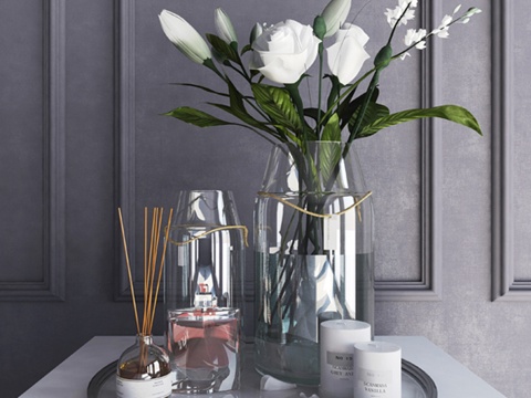  装饰套装3d模型 