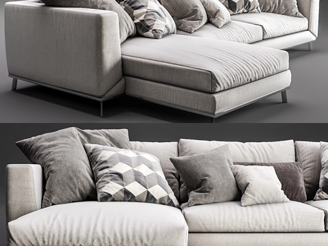  Boconcept Fargo 躺椅3d模型 