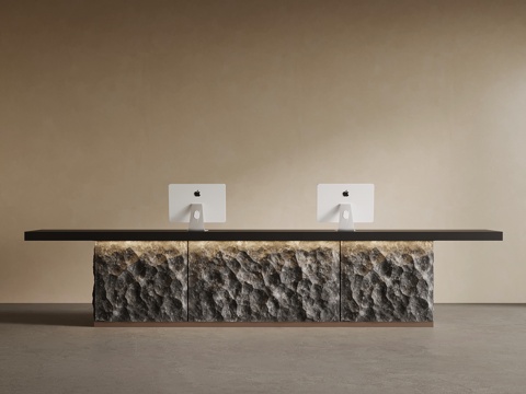 中古风前台su模型