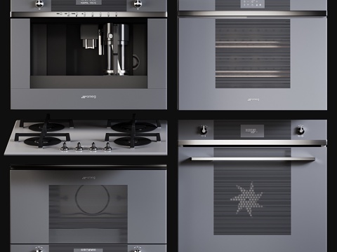  厨房电器 Smeg Linea3d模型 