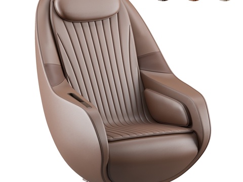  现代 Bork 皮革按摩椅3d模型 