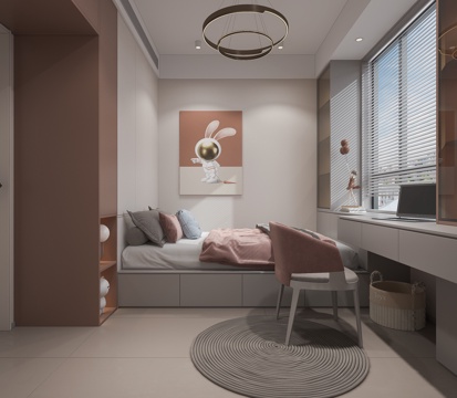  榻榻米女儿房3d模型 