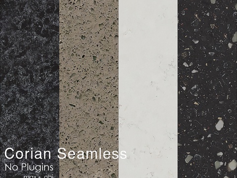  杜邦科瑞安厨房台面 皮革纹理款3d模型 