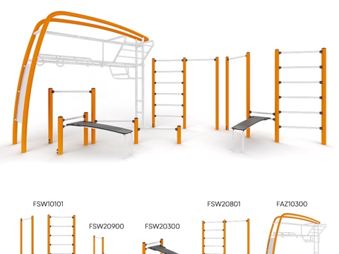  KOMPAN. 凉爽健身房3d模型 