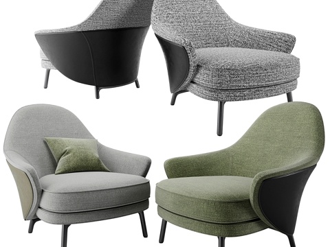  Minotti ANGIE扶手椅3d模型 