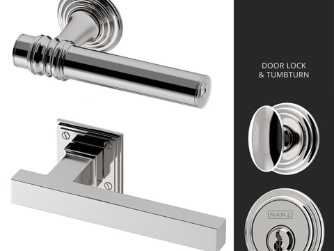  Nanz门把手系列2107,24023d模型 