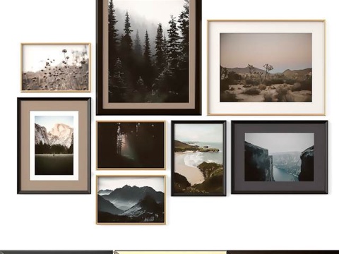  混合海报套装143d模型 