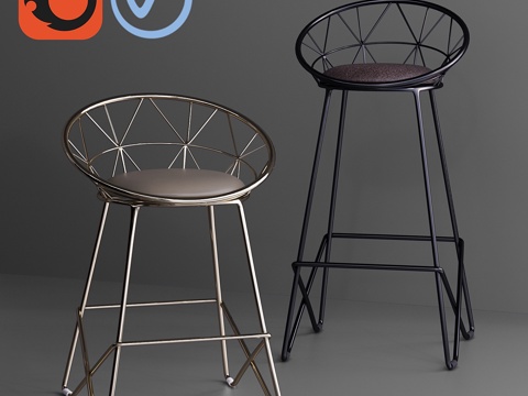  温索·罗尔夫·金赛凳椅3d模型 