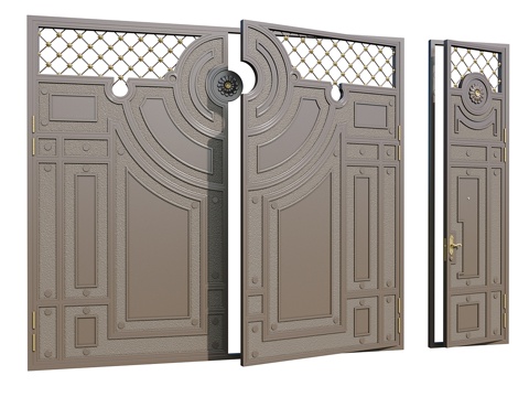  大门3d模型 