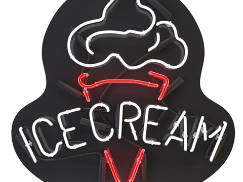  霓虹招牌33d模型 