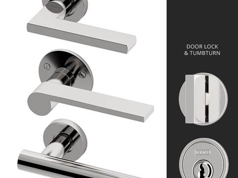  门把手 Nanz N ° 2065, 2096, 21063d模型 